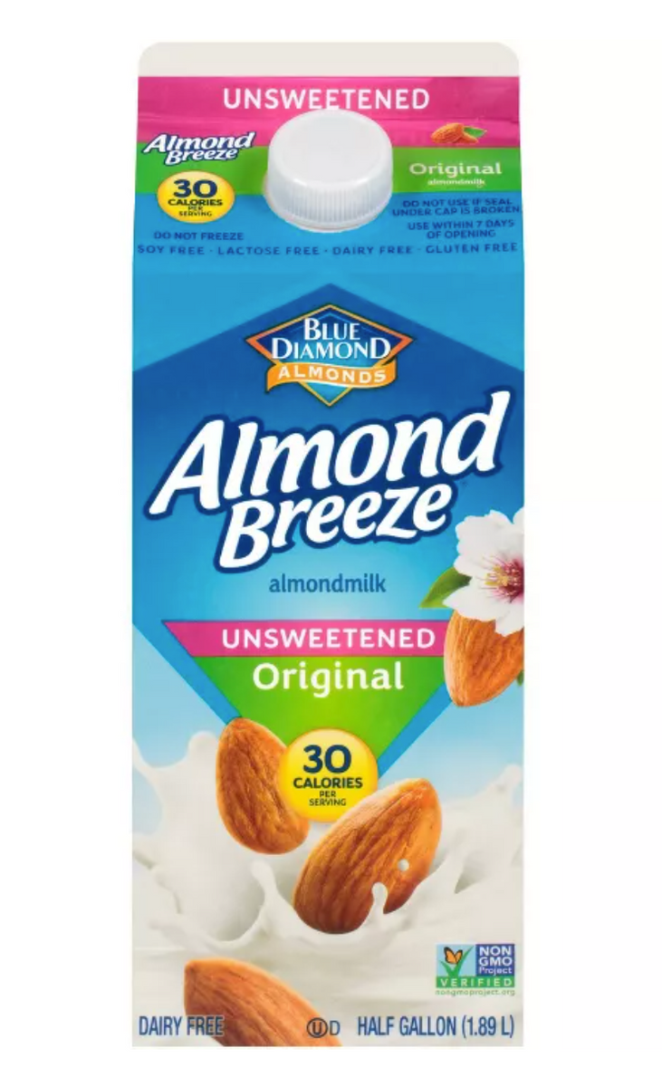 Unsweetened Original Almond Milk, Half Gallon Stock Your Stay