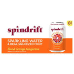 Spindrift Sparkling Water, Blood Orange Tangerine, 8 count