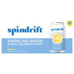 Spindrift Sparkling Water, Lemon, 8 count