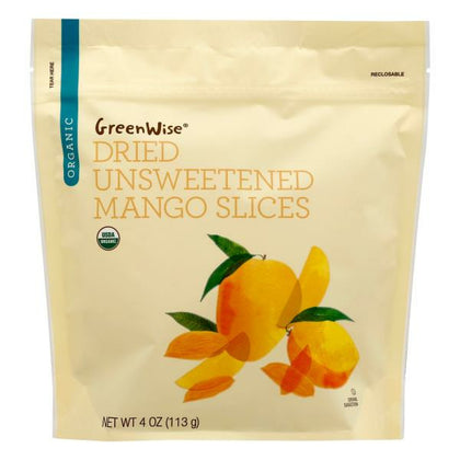 GreenWise Organic Dried Mango Slices, Unsweetened, 4 oz