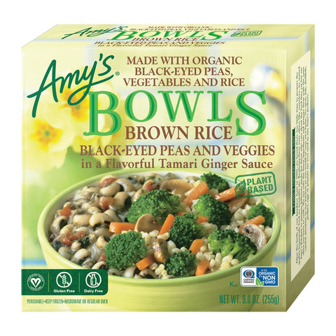 Amy's Kitchen Brown Rice, Black-Eyed Peas and Veggies Bowl