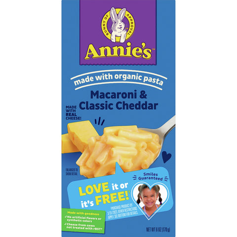 Annie's Organic Classic Cheddar Macaroni and Cheese
