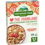 Cascadian Farm Organic Cinnamon Crunch Whole Grain Cereal, 9.2 oz