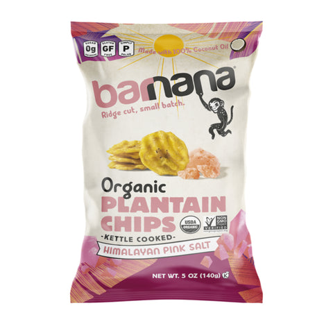 Barnana Organic Plantain Chips, Himalayan Pink Salt, Kettle Cooked