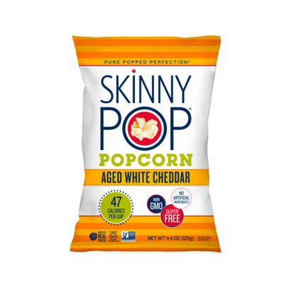 SkinnyPop Aged White Cheddar Popcorn, 4.4 oz, 1 count