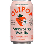 OLIPOP Strawberry Vanilla Sparkling Tonic, 1 count