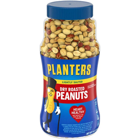 Planters Lightly Salted Dry Roasted Peanuts, 16 oz