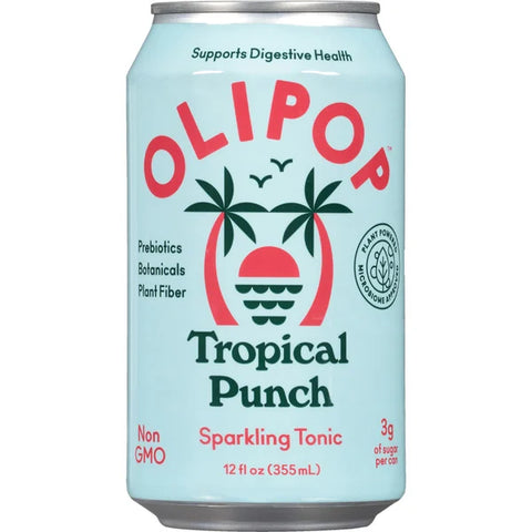 OLIPOP Tropical Punch Sparkling Tonic, 1 count