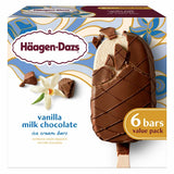 Häagen-Dazs Vanilla Milk Chocolate Ice Cream Bars, 6 count