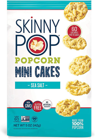 SkinnyPop Sea Salt Mini Popcorn Cakes