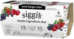 Siggi's Mixed Berry Non Fat Yogurt 4 Pack