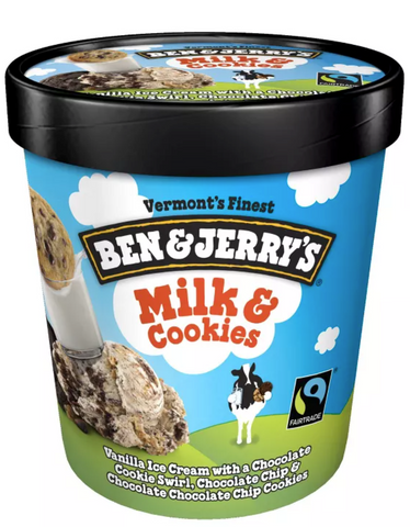 Ben & Jerry's Milk & Cookies Ice Cream, 1 pint