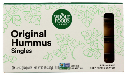 Original Single Serve Hummus, 6 ct