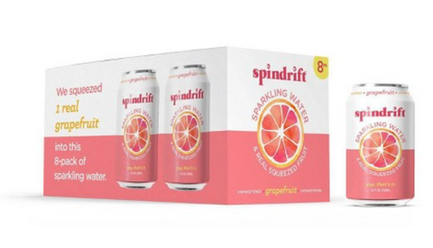 Spindrift Grapefruit Sparkling Water, 8 Pack