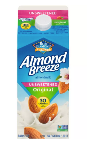 Unsweetened Original Almond Milk, Half Gallon