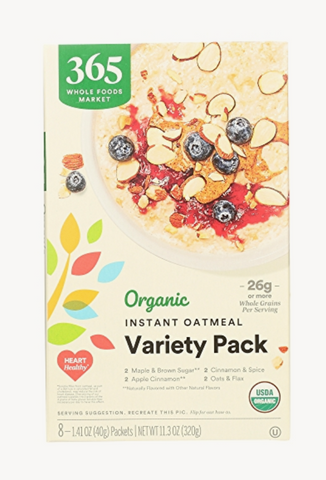 Organic Variety Pack Instant Oatmeal