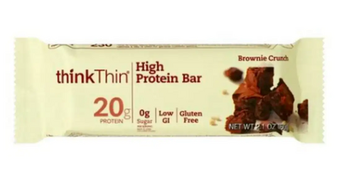 ThinkThin High Protein Bar, Brownie Crunch