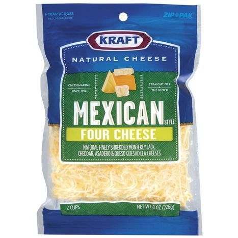 3 Cheese Organic Finely Shredded Mexican Cheese Blend